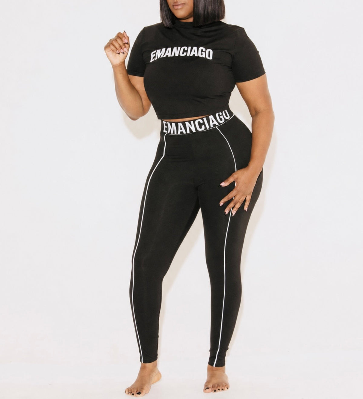 EMANCIAGO SIGNATURE LEGGINGS SET