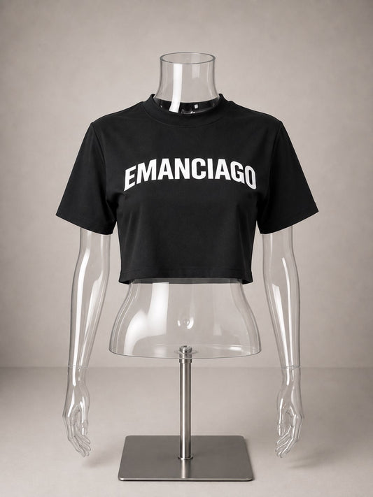 EMANCIAGO  SIGNATURE CROP TOP